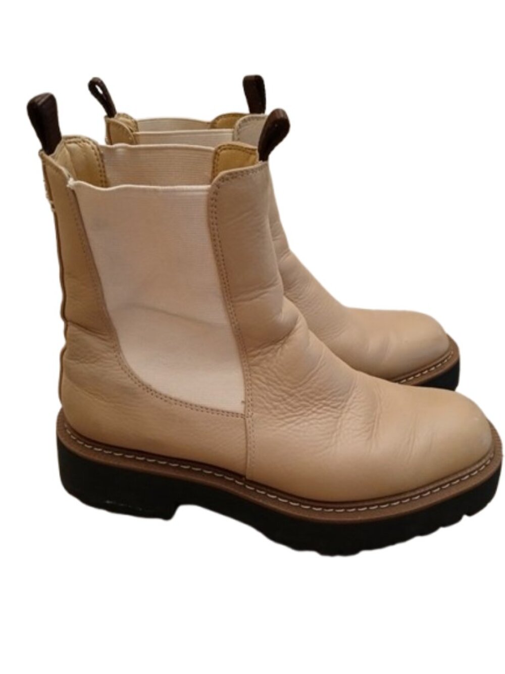 Sam Edelman Size 6M Womens Tan Waterproof Leather Chelsea Boot